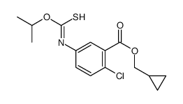 cyclopropylmethyl 2-chloro-5-(propan-2-yloxycarbothioylamino)benzoate Structure