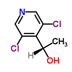 (S)-1-(3,5-二氯吡啶-4-取代)乙醇结构式