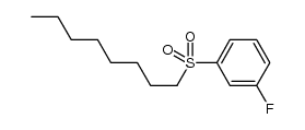 1-fluoro-3-(octylsulfonyl)benzene Structure