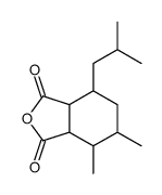 6-Isobutyl-3,4-dimethylcyclohexane-1,2-dicarboxylic anhydride structure