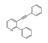 2-phenyl-3-(2-phenylethynyl)pyridine Structure