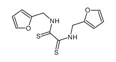 N,N'-Bis(2-furanylmethyl)ethanebisthioamide structure