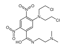 N-((N,N-dimethylamino)ethyl)-5-(N,N-bis(2-chloroethyl)amino)-2,4-dinitrobenzamide Structure