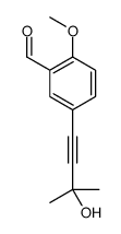 5-(3-hydroxy-3-methylbut-1-ynyl)-2-methoxybenzaldehyde Structure