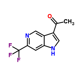 1-[6-(Trifluoromethyl)-1H-pyrrolo[3,2-c]pyridin-3-yl]ethanone Structure