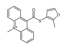 S-(2-methylfuran-3-yl) 10-methylacridin-10-ium-9-carbothioate Structure