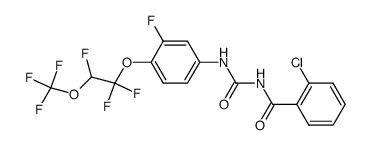 1-(2-Chloro-benzoyl)-3-[3-fluoro-4-(1,1,2-trifluoro-2-trifluoromethoxy-ethoxy)-phenyl]-urea Structure
