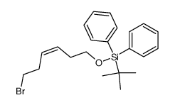 (Z)-((6-bromohex-3-en-1-yl)oxy)(tert-butyl)diphenylsilane Structure