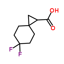 6,6-二氟螺[2.5]辛烷-1-羧酸结构式