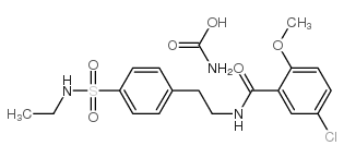 Ethyl 4-[2-(5-Chloro-2-methoxybenzamido)ethyl]benzene Sulfonamide Carbamate Structure