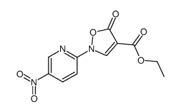 ethyl 2-(5-nitropyridin-2-yl)-5-oxo-2,5-dihydroisoxazole-4-carboxylate Structure