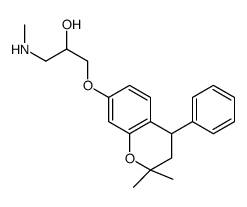 1-[(2,2-dimethyl-4-phenyl-3,4-dihydrochromen-7-yl)oxy]-3-(methylamino)propan-2-ol Structure