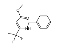 (Z)-methyl 3-(benzylamino)-4,4,4-trifluorobut-2-enoate结构式
