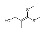 3-methyl-4,4-bis-methylsulfanyl-but-3-en-2-ol Structure