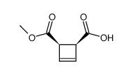 3-Cyclobutene-1,2-dicarboxylicacid,monomethylester,(1R,2S)-(9CI)结构式