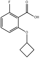 2-Cyclobutoxy-6-fluorobenzoic acid structure