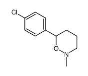 6-(4-Chlorophenyl)-3,4,5,6-tetrahydro-2-methyl-2H-1,2-oxazine structure