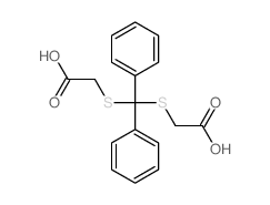 Acetic acid,2,2'-[(diphenylmethylene)bis(thio)]bis- (9CI)结构式