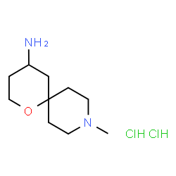 9-Methyl-1-oxa-9-azaspiro[5.5]undecan-4-amine dihydrochloride结构式