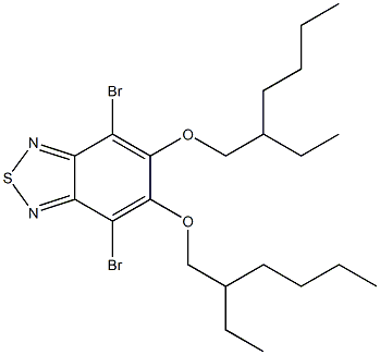 4,7-dibromo-5,6-bis((2-ethylhexyl)oxy)benzo[c][1,2,5]thiadiazole结构式