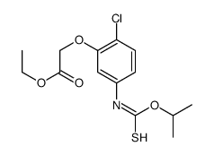 ethyl 2-[2-chloro-5-(propan-2-yloxycarbothioylamino)phenoxy]acetate结构式