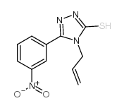 4-丙烯基-5-(3-硝基苯基)-4H-1,2,4-噻唑-3-硫醇结构式