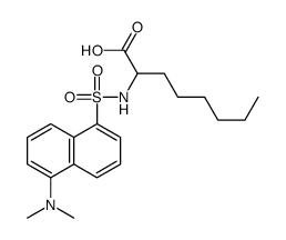 2-[[5-(dimethylamino)naphthalen-1-yl]sulfonylamino]octanoic acid Structure