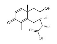 (S)-2-((2R,3S,4aS)-3-hydroxy-4a,8-dimethyl-7-oxo-1,2,3,4,4a,7-hexahydronaphthalen-2-yl)propanoic acid结构式