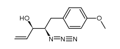 (3R,4R)-4-azido-5-(4-methoxyphenyl)pent-1-en-3-ol结构式