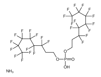 azanium,bis(3,3,4,4,5,5,6,6,7,7,8,8,8-tridecafluorooctyl) phosphate Structure