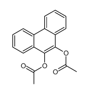 9,10-Phenanthrenediol, diacetate structure