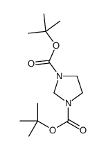ditert-butyl imidazolidine-1,3-dicarboxylate Structure