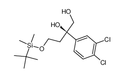 4-((tert-butyldimethylsilyl)oxy)-2-(3,4-dichlorophenyl)butane-1,2-diol Structure