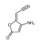 2-(3-amino-5-oxofuran-2-ylidene)acetonitrile Structure