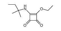 3-Cyclobutene-1,2-dione,3-[(1,1-dimethylpropyl)amino]-4-ethoxy-(9CI) Structure