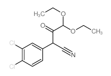 2-(3,4-dichlorophenyl)-4,4-diethoxy-3-oxo-butanenitrile Structure