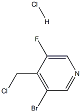 3-Bromo-4-(chloromethyl)-5-fluoropyridine hydrochloride structure