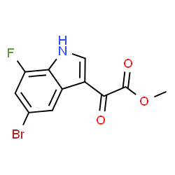Methyl (5-bromo-7-fluoro-1H-indol-3-yl)(oxo)acetate Structure