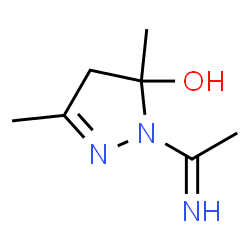 1H-Pyrazol-5-ol,4,5-dihydro-1-(1-iminoethyl)-3,5-dimethyl- Structure