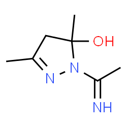 1H-Pyrazol-5-ol,4,5-dihydro-1-(1-iminoethyl)-3,5-dimethyl- structure