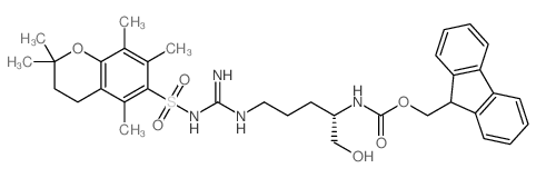 Fmoc-1-精氨酸(pmc)结构式