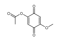 2-acetoxy-5-methoxy-[1,4]benzoquinone结构式