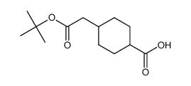 4-(2-(tert-butoxy)-2-oxoethyl)cyclohexanecarboxylic acid Structure