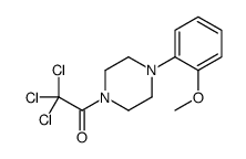 2,2,2-Trichloro-1-(4-(2-methoxyphenyl)piperazin-1-yl)ethanone Structure