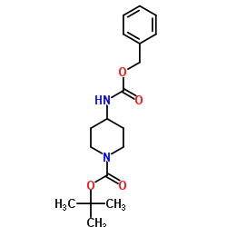 N-BOC-4-CBZ-氨基哌啶结构式