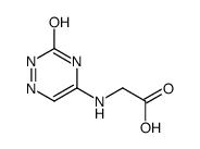 Glycine, N-(2,3-dihydro-3-oxo-1,2,4-triazin-5-yl)- (9CI)结构式