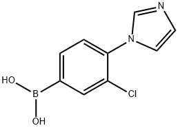 3-Chloro-4-(1H-imidazol-1-yl)phenylboronic acid图片