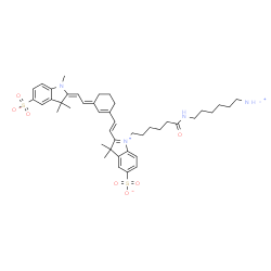 Sulfo-Cyanine7 amine结构式