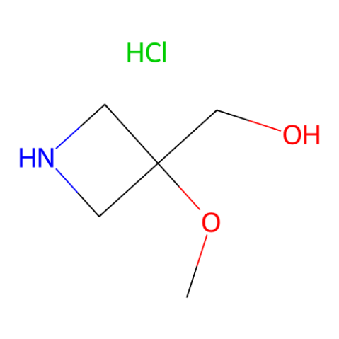 (3-methoxyazetidin-3-yl)methanol;hydrochloride结构式