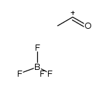 acetylium tetrafluoroborate Structure